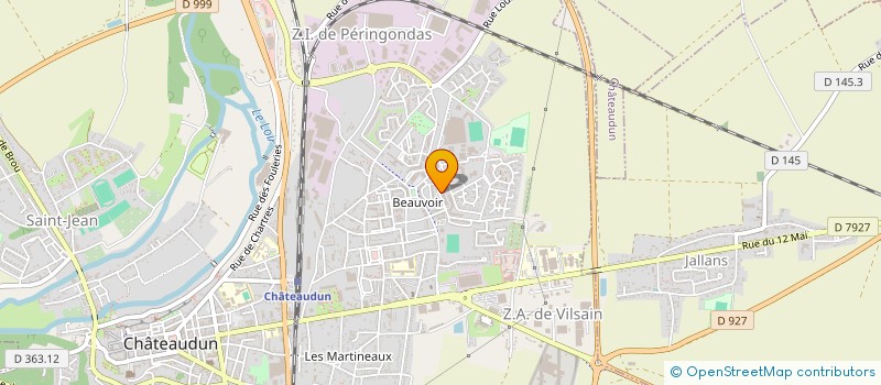 localisation de l'entreprise ASSOCIATION SPORTIVE DU COLLEGE TOMAS DIVI à CHATEAUDUN