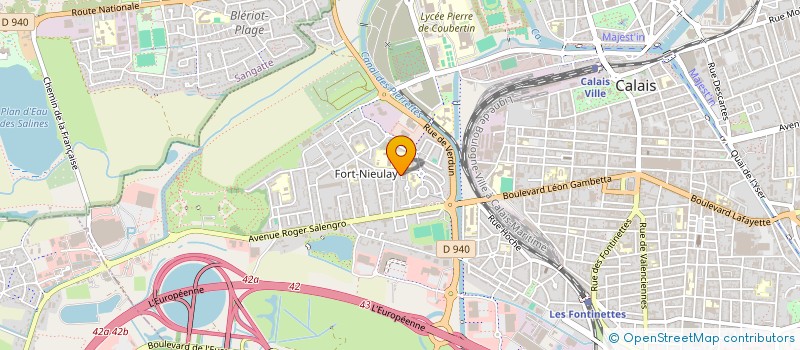 localisation de l'entreprise ASSOCIATION SPORTIVE DU COLLEGE VAUBAN  CALAIS