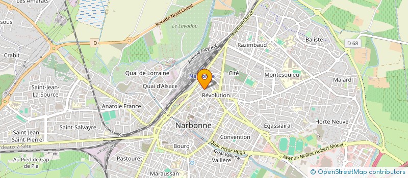 localisation de l'entreprise ASSOCIATION SPORTIVE DU COLLEGE VICTOR HUGO  NARBONNE