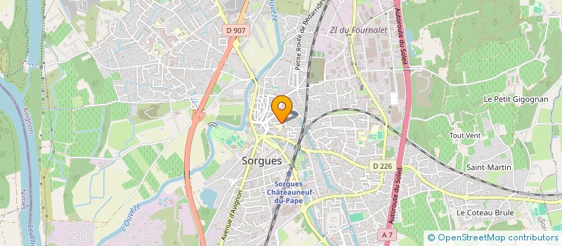 localisation de l'entreprise ASSOCIATION SPORTIVE DU COLLEGE VOLTAIRE  SORGUES