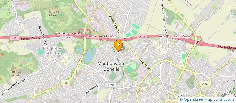 localisation de l'entreprise ASSOCIATION SPORTIVE DU COLLEGE YOURI GAGARINE DE MONTIGNY-EN-GOHELLE  MONTIGNY-EN-GOHELLE