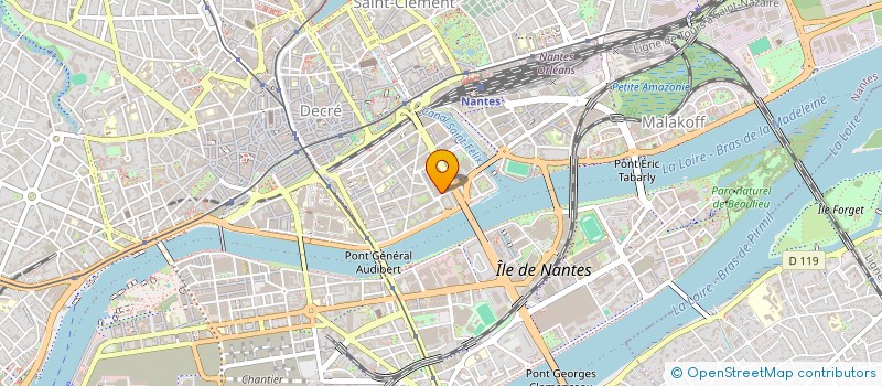 localisation de l'entreprise ASSOCIATION SPORTIVE DU CREDIT MUTUEL  NANTES