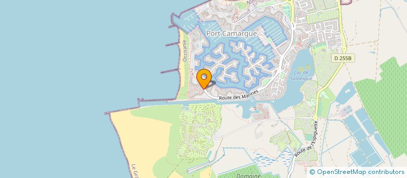 localisation de l'entreprise ASSOCIATION SPORTIVE DU FOOT-VOLLEY DANS LA REGION LANGUEDOC-ROUSSILLON  LE GRAU-DU-ROI