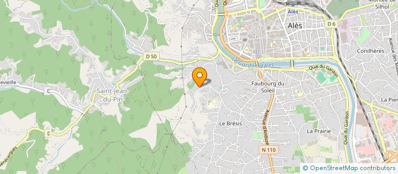 localisation de l'entreprise ASSOCIATION SPORTIVE DU GOLF ALES RIBAUTE  ALES