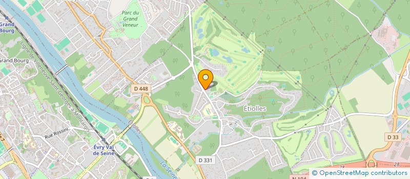 localisation de l'entreprise ASSOCIATION SPORTIVE DU GOLF D ETIOLLES  ETIOLLES