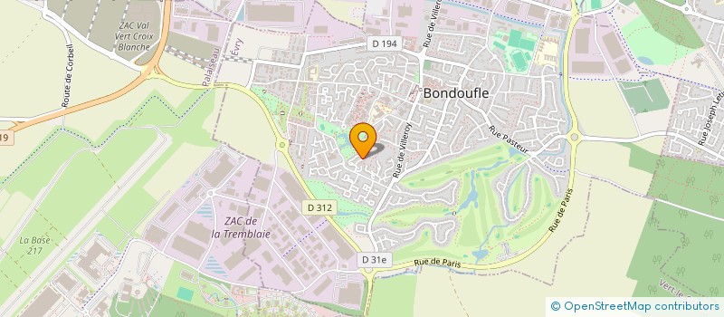 localisation de l'entreprise ASSOCIATION SPORTIVE DU GOLF DE BONDOUFLE à BONDOUFLE