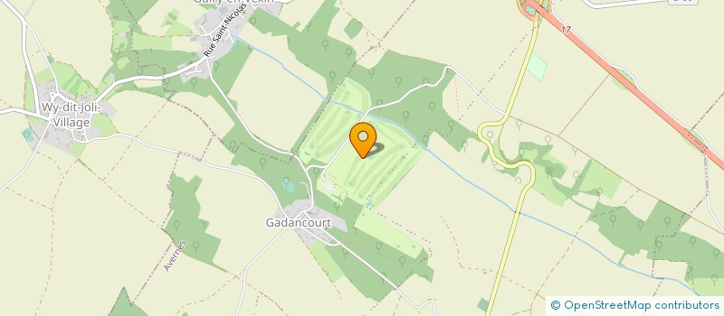 localisation de l'entreprise ASSOCIATION SPORTIVE DU GOLF DE GADANCOURT  AVERNES