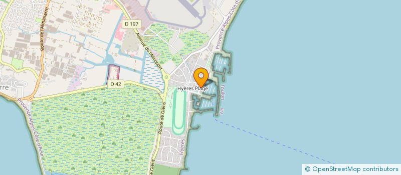 localisation de l'entreprise ASSOCIATION SPORTIVE DU GOLF DE HYERES-LES-PALMIERS à HYERES