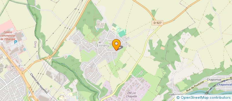 localisation de l'entreprise ASSOCIATION SPORTIVE DU GOLF DE L'HERMITAGE ENNERY-PONTOISE  ENNERY