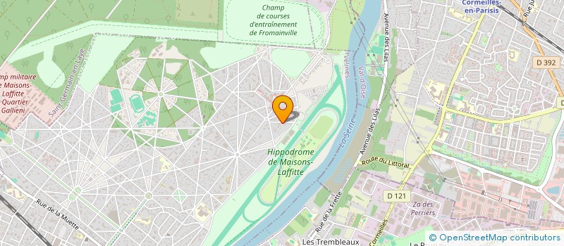localisation de l'entreprise ASSOCIATION SPORTIVE DU GOLF DE MAISONS LAFFITTE  MAISONS-LAFFITTE