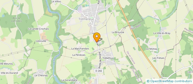 localisation de l'entreprise ASSOCIATION SPORTIVE DU GOLF DE TREMEREUC à TREMEREUC