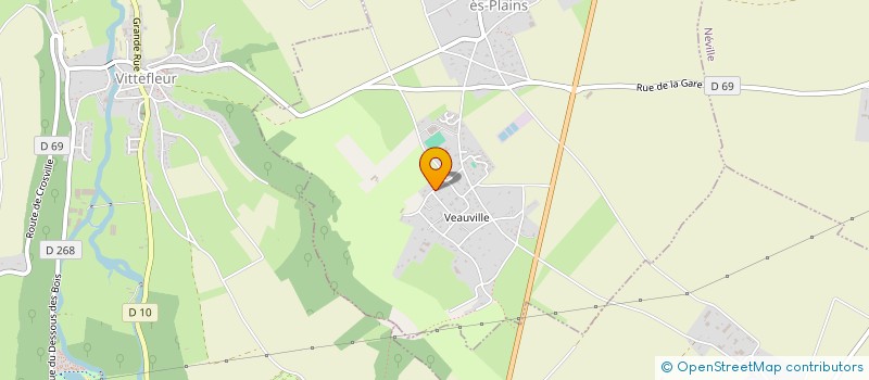 localisation de l'entreprise ASSOCIATION SPORTIVE DU GOLF NORMANDIE COTE D'ALBATRE  SAINT-RIQUIER-ES-PLAINS