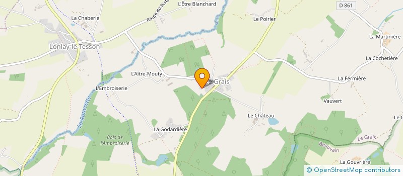 localisation de l'entreprise ASSOCIATION SPORTIVE DU GRAIS à LE GRAIS