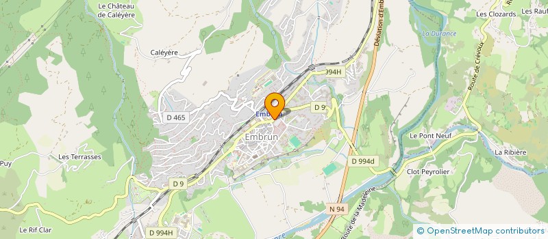 localisation de l'entreprise ASSOCIATION SPORTIVE DU GROUPE SCOLAIRE CEZANNE à EMBRUN