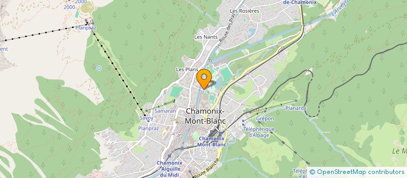 localisation de l'entreprise ASSOCIATION SPORTIVE DU L.E.P. DE CHAMONIX  CHAMONIX-MONT-BLANC