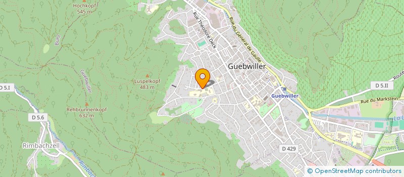 localisation de l'entreprise ASSOCIATION SPORTIVE DU LEGT KASTLER  GUEBWILLER