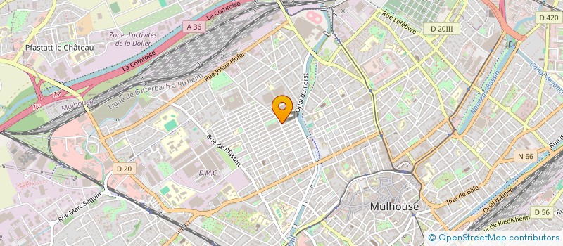 localisation de l'entreprise ASSOCIATION SPORTIVE DU LEGTP LAVOISIER DE MULHOUSE  MULHOUSE