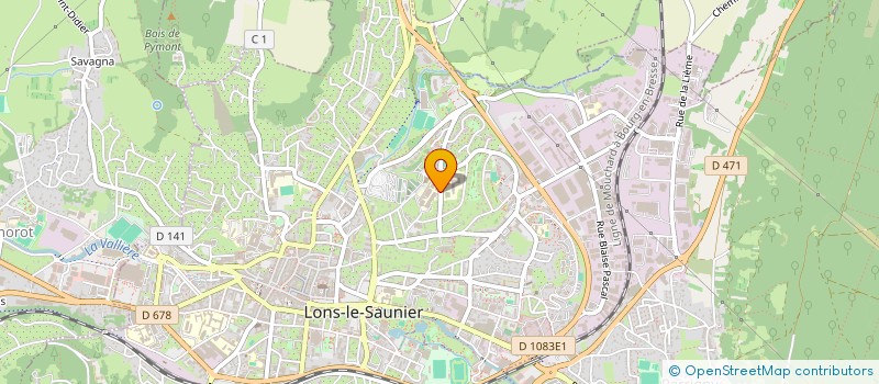localisation de l'entreprise ASSOCIATION SPORTIVE DU LP LE CORBUSIER à LONS-LE-SAUNIER
