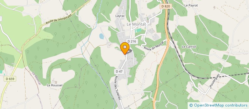 localisation de l'entreprise ASSOCIATION SPORTIVE DU LPA DE CAHORS LE MONTAT  LE MONTAT