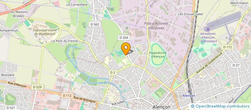 localisation de l'entreprise ASSOCIATION SPORTIVE DU LYCEE ALAIN (A.S.L.A.) à ALENCON