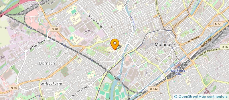 localisation de l'entreprise ASSOCIATION SPORTIVE DU LYCEE ALBERT SCHWEITZER  MULHOUSE