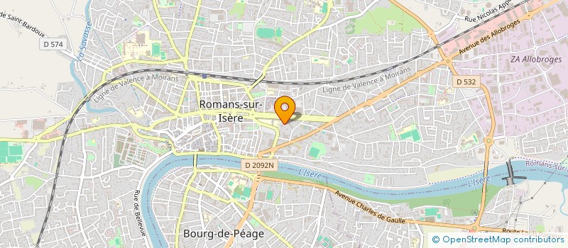 localisation de l'entreprise ASSOCIATION SPORTIVE DU LYCEE ALBERT TRIBOULET DE ROMANS  ROMANS-SUR-ISERE