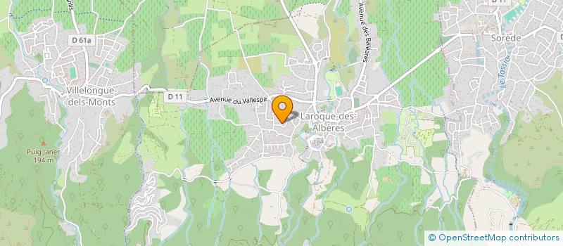 localisation de l'entreprise ASSOCIATION SPORTIVE DU LYCEE ALFRED SAUVY  VILLELONGUE-DELS-MONTS