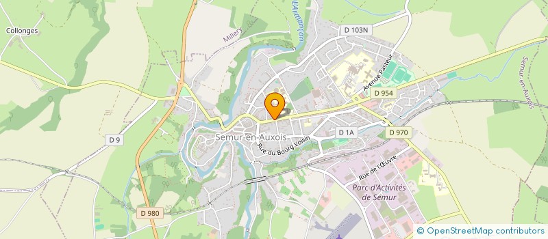 localisation de l'entreprise ASSOCIATION SPORTIVE DU LYCEE ANNA JUDIC DE SEMUR EN AUXOIS à SEMUR-EN-AUXOIS