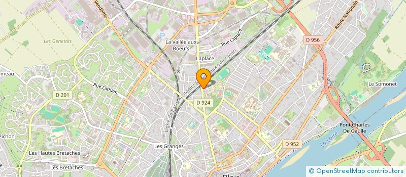 localisation de l'entreprise ASSOCIATION SPORTIVE DU LYCEE AUGUSTIN THIERRY A BLOIS  BLOIS