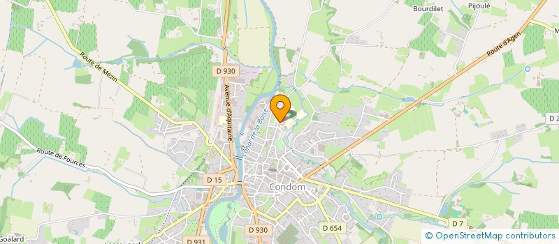 localisation de l'entreprise ASSOCIATION SPORTIVE DU LYCEE BOSSUET  CONDOM