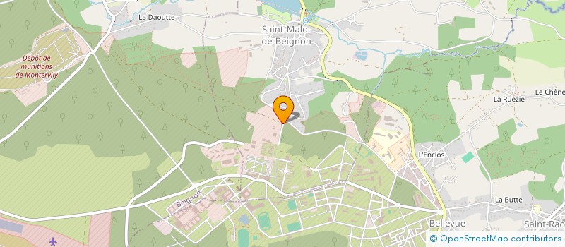 localisation de l'entreprise ASSOCIATION SPORTIVE DU LYCEE BROCELIANDE  GUER