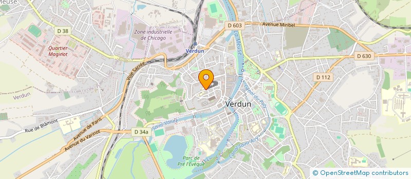 localisation de l'entreprise ASSOCIATION SPORTIVE DU LYCEE / BTS SAINTE ANNE VERDUN à VERDUN