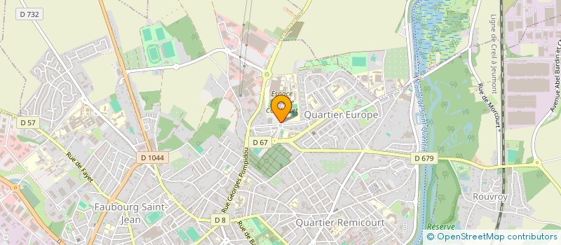 localisation de l'entreprise ASSOCIATION SPORTIVE DU LYCEE CONDORCET DE SAINT-QUENTIN à SAINT-QUENTIN