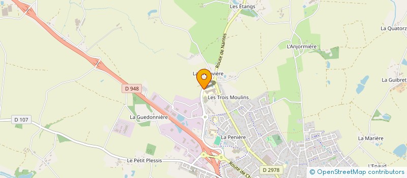 localisation de l'entreprise ASSOCIATION SPORTIVE DU LYCEE D'AIZENAY  AIZENAY