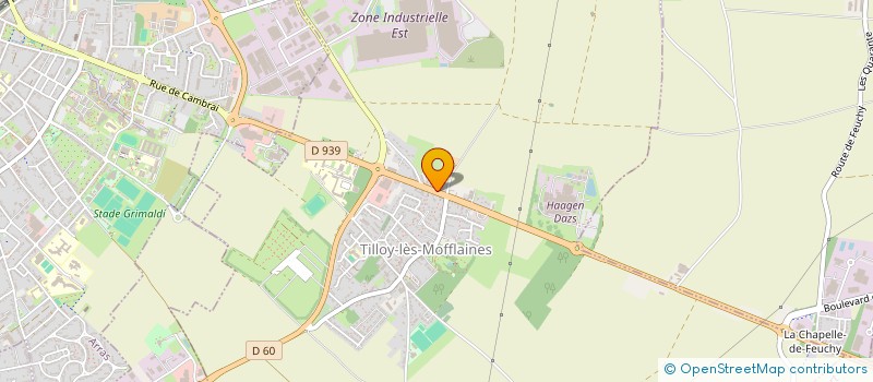 localisation de l'entreprise ASSOCIATION SPORTIVE DU LYCEE D'ENSEIGNEMENT GENERAL ET TECHNOLOGIQUE AGRICOLE DU PAS DE CALAIS SITE D'ARRAS  TILLOY-LES-MOFFLAINES