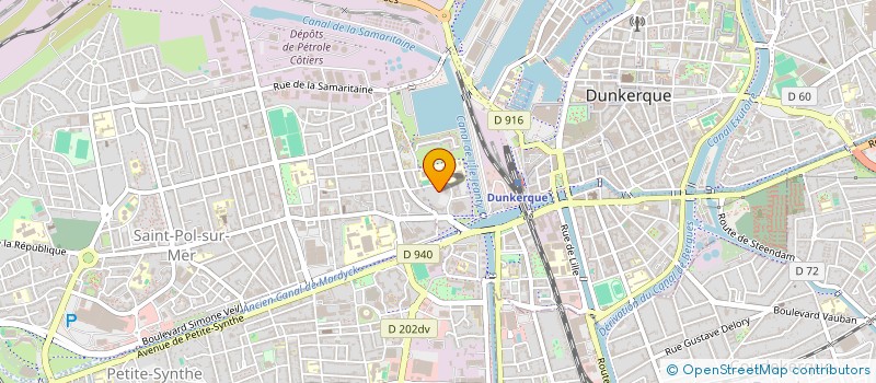 localisation de l'entreprise ASSOCIATION SPORTIVE DU LYCEE D'ENSEIGNEMENT PROFESSIONNEL DE L'ILE JEANTY à DUNKERQUE