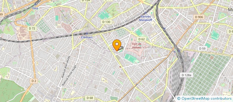 localisation de l'entreprise ASSOCIATION SPORTIVE DU LYCEE D'ENSEIGNEMENT PROFESSIONNEL DE MALAKOFF  MALAKOFF