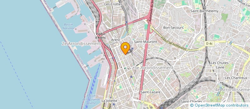 localisation de l'entreprise ASSOCIATION SPORTIVE DU LYCEE D'ENSEIGNEMENT PROFESSIONNEL LE CHATELIER  MARSEILLE