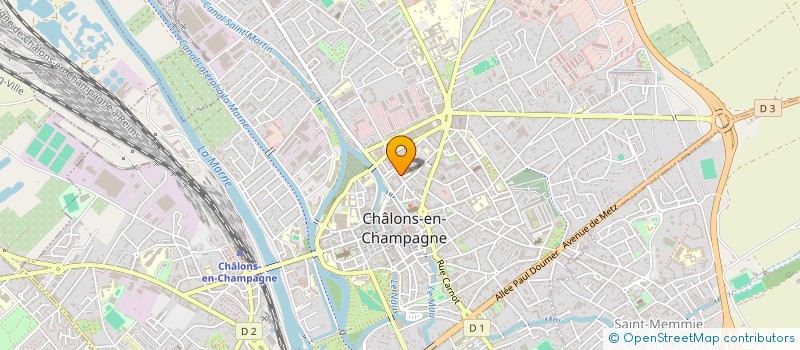 localisation de l'entreprise ASSOCIATION SPORTIVE DU LYCEE D'ETAT MIXTE PIERRE BAYEN DE CHALONS SUR MARNE  CHALONS-EN-CHAMPAGNE