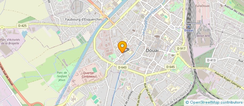 localisation de l'entreprise ASSOCIATION SPORTIVE DU LYCEE D'EXCELLENCE DE DOUAI  DOUAI