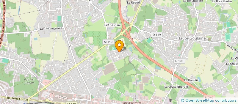 localisation de l'entreprise ASSOCIATION SPORTIVE DU LYCEE DE BASSE GOULAINE  BASSE-GOULAINE