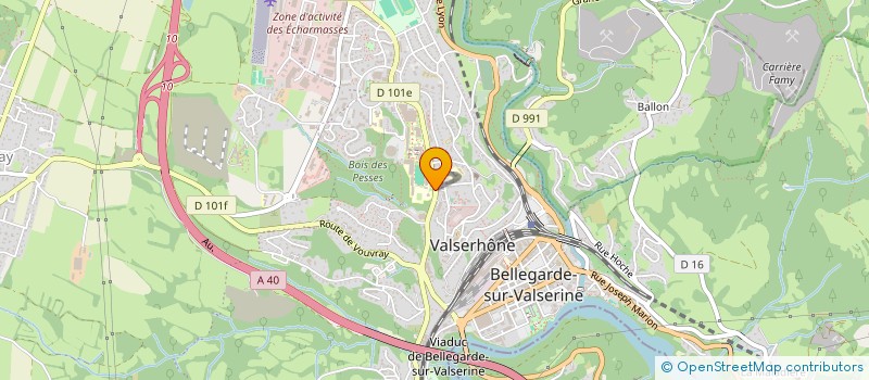 localisation de l'entreprise ASSOCIATION SPORTIVE DU LYCEE DE BELLEGARDE à VALSERHONE