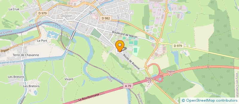 localisation de l'entreprise ASSOCIATION SPORTIVE DU LYCEE DE DIGOIN  DIGOIN