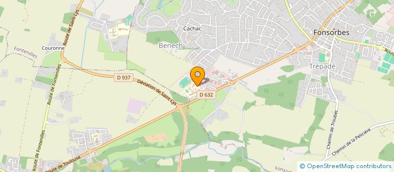 localisation de l'entreprise ASSOCIATION SPORTIVE DU LYCEE DE FONSORBES  FONSORBES