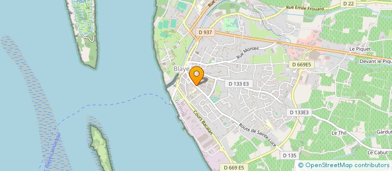 localisation de l'entreprise ASSOCIATION SPORTIVE DU LYCEE DE L'ESTUAIRE à BLAYE