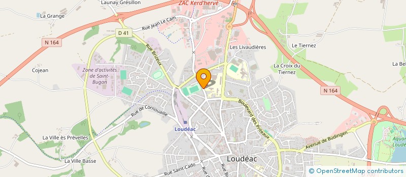 localisation de l'entreprise ASSOCIATION SPORTIVE DU LYCEE DE LOUDEAC à LOUDEAC