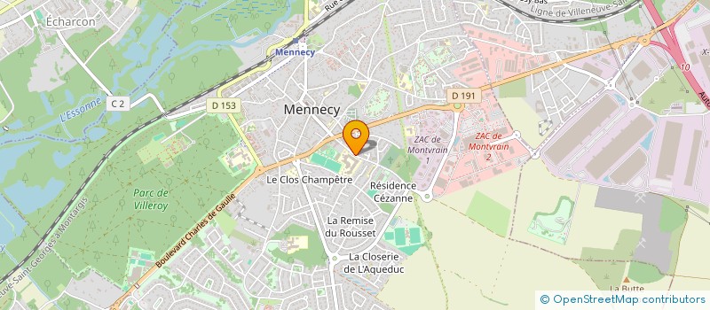localisation de l'entreprise ASSOCIATION SPORTIVE DU LYCEE DE MENNECY à MENNECY