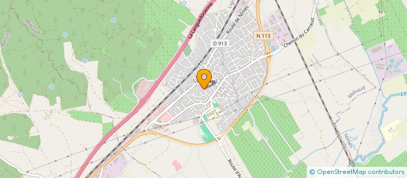 localisation de l'entreprise ASSOCIATION SPORTIVE DU LYCEE DE MILHAUD  MILHAUD