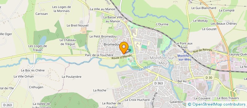 localisation de l'entreprise ASSOCIATION SPORTIVE DU LYCEE DE MONTFORT  MONTFORT-SUR-MEU