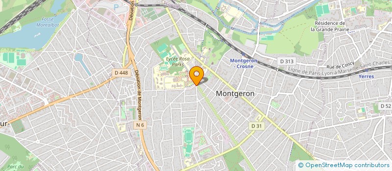 localisation de l'entreprise ASSOCIATION SPORTIVE DU LYCEE DE MONTGERONEIL ESSONNES (91); DONSE à MONTGERON